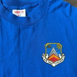Vintage 90s Air War College Single Stitch Blue Tee Men’s Size Large